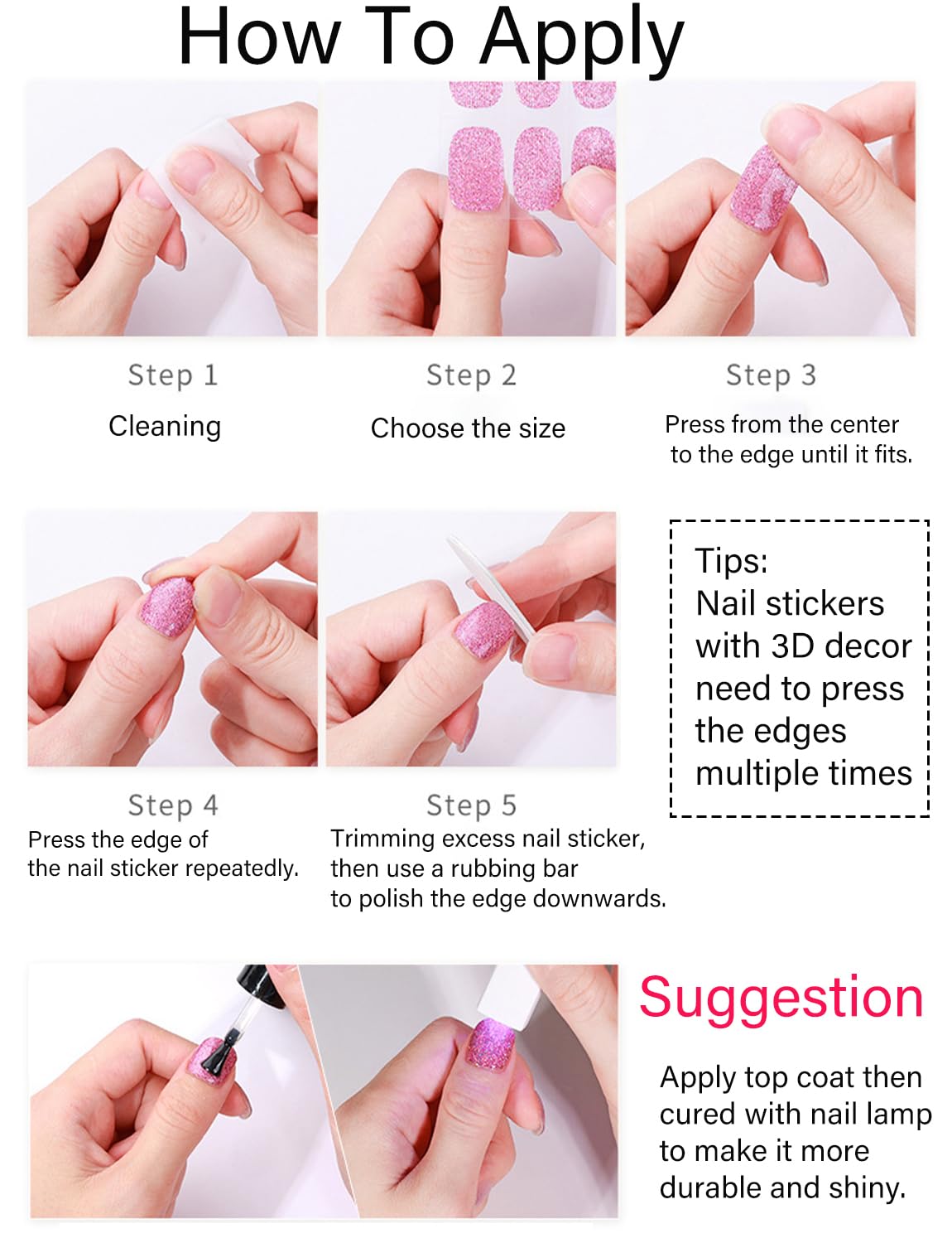 Gel Nail Strips No UV, Royal Blue, UV Free, Long Lasting Gel Stickers - Contains 22 Wraps, 1 Prep Pad, 1 File