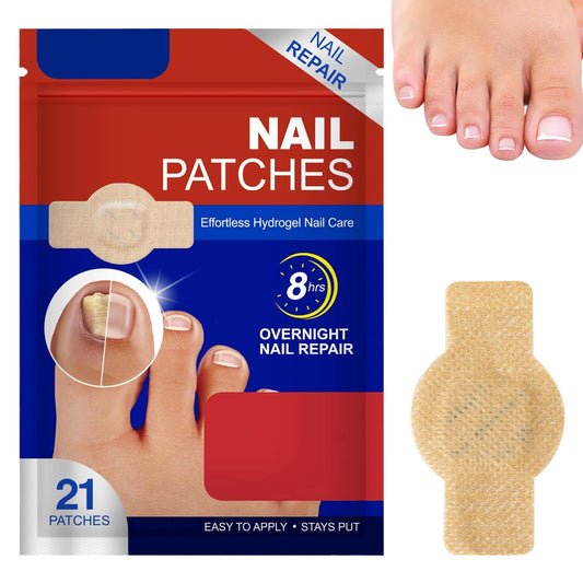 Toenail Extra Strength Nighttime Renewal Nail Patches, 21 Patch, Overnight Repair for Nail, 8-Hour Repair Appearance