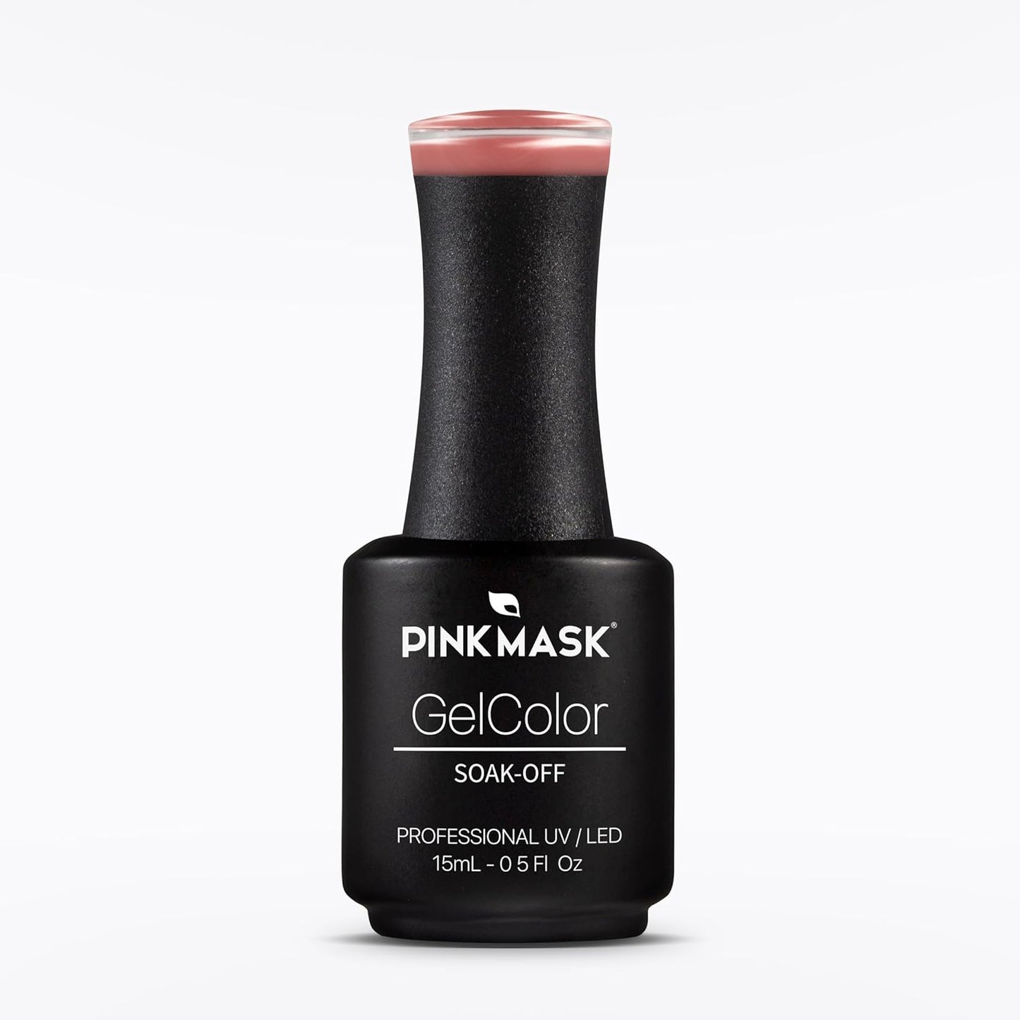 PINK MASK Gel Color Nail Polish Cinnamon 15ml / o.5 oz - UV/LED Gel Polish, Non Wipe, Long Lasting, Soak Off Formula