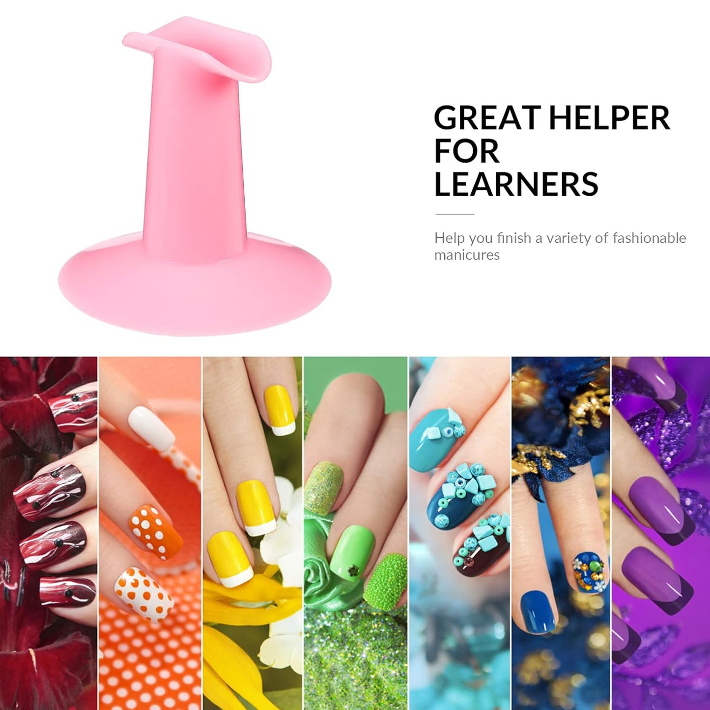 ARTIBETTER 3pcs Plastic Nail Art Finger Rest Stand Toe Separators for Painting Salon Diy Finger