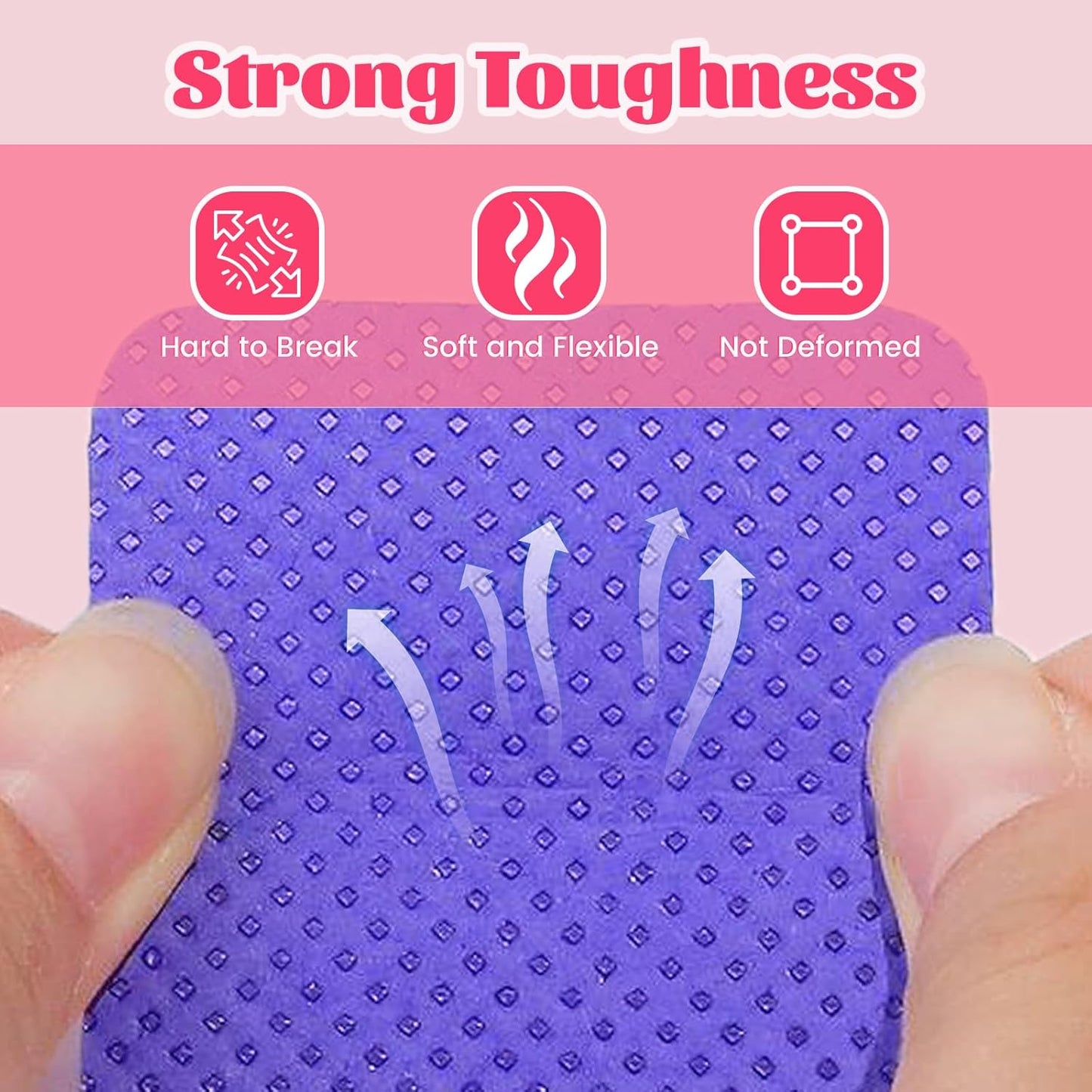 MAYEEN Lint Free Nail Wipes 400PCS Non-Woven Fabric Nail Polish Remover Wipes No Lint Nail Wipe for Gel Nails Eyelash Extensions Glue Cleaning Pad Nail Supplies