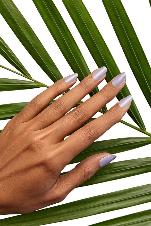 Nailtopia - Plant-Based Chip Free Nail Lacquer - Non Toxic, Bio-Sourced, Long-Lasting, Strengthening Polish - Stay Inspired (Medium Purple With Gold Reflects) - 0.41oz