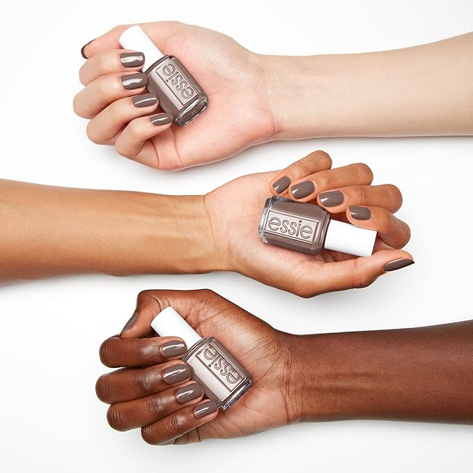 essie Salon-Quality Nail Polish, Vegan, Gray, Chinchilly, 0.46 fl oz