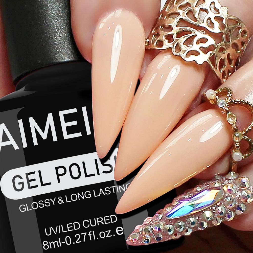 AIMEILI Gel Nail Polish, Hema Free, Cruelty Free, Vegan, Soak Off U V LED Nail Art for Women Girls Manicure Salon DIY Home - 1005 8ml