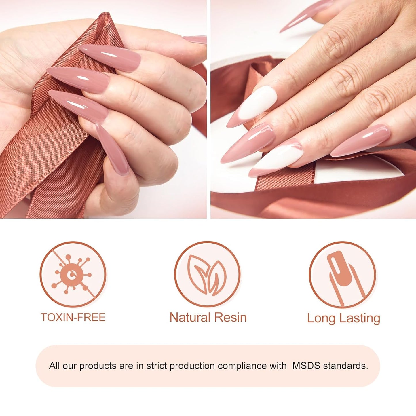 Venalisa Builder Nail Gel, 50ml Nude Pink Hard Gel for Nails Extension, Polygel Nail Art Manicure