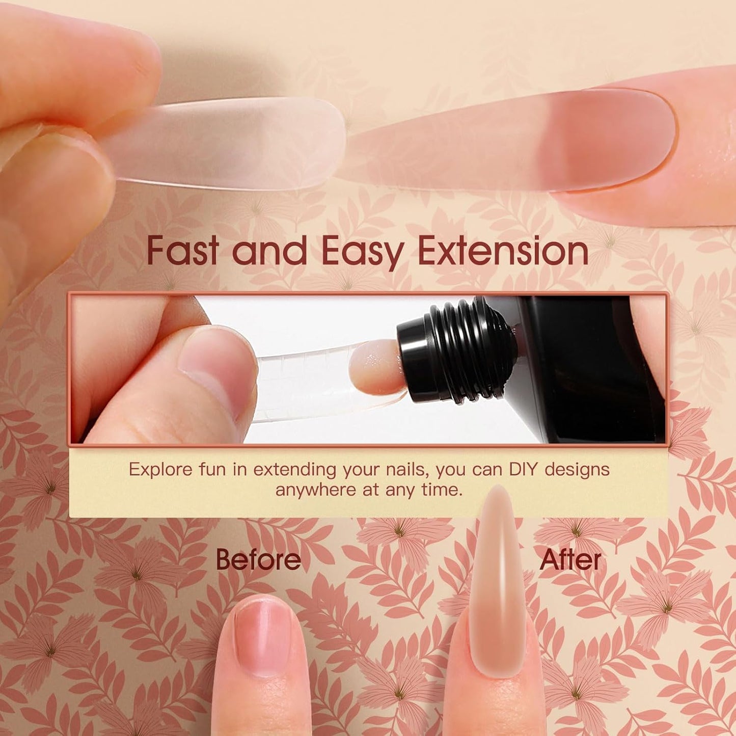 ROSALIND False Nail Extension Gel, 60ML Rouge, Neutral Color, Ballerina, Square, Oval, Acrylic, 1 Piece, 2 Fl Oz