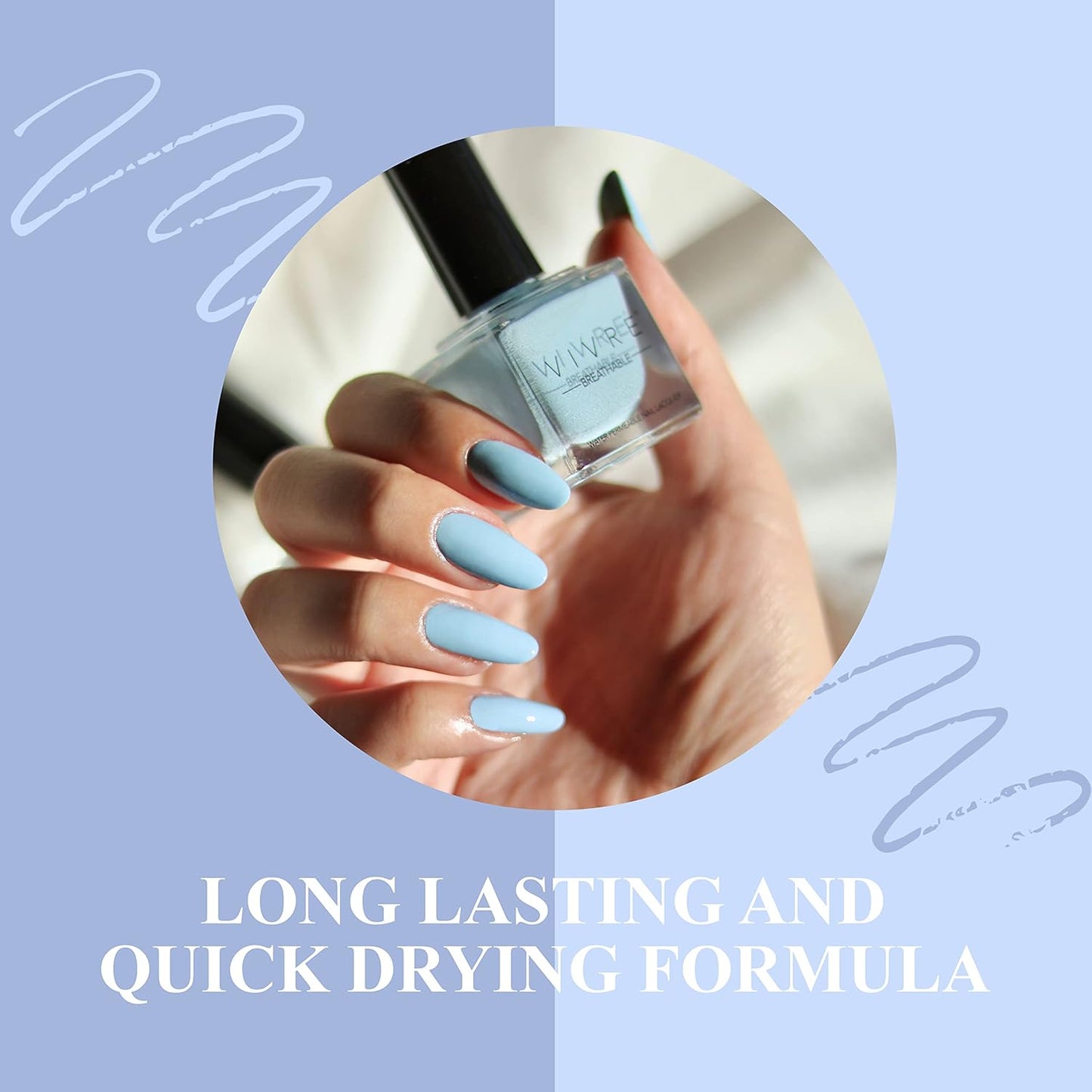 VIVRE Cosmetics Nail Polish - Quick Dry, Shiny, Halal, Vegan, Non-Toxic for Women and Girls - Long Lasting, Certified Breathable and Water Permeable - Ferris Wheel Affair