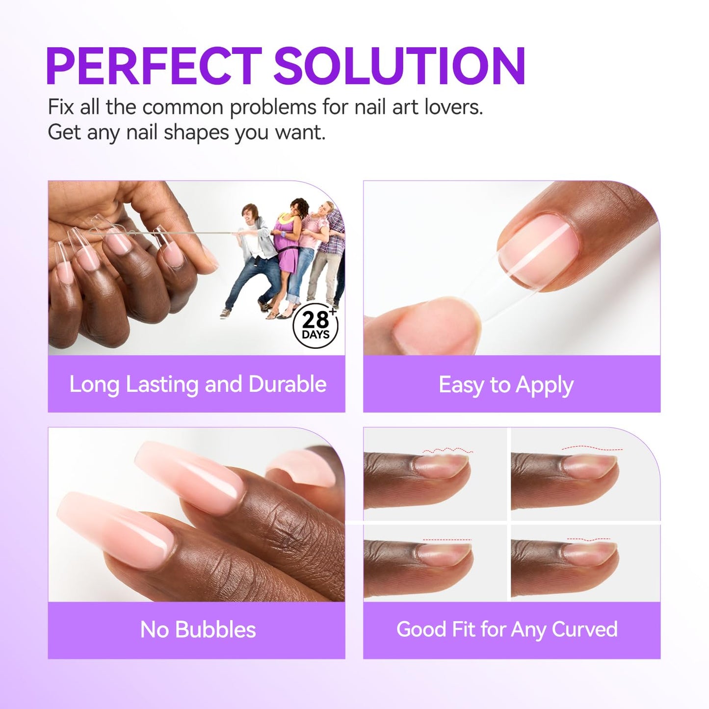 Gelike EC Gel Nail Glue UV Light: Nude 6 in 1 Adhesive Gel Nail Polish, Strong Nail Glue for Press On Nails Nails Acrylic Tips, Long Last - Nail Art Gift for Home Salon Beginner DIY