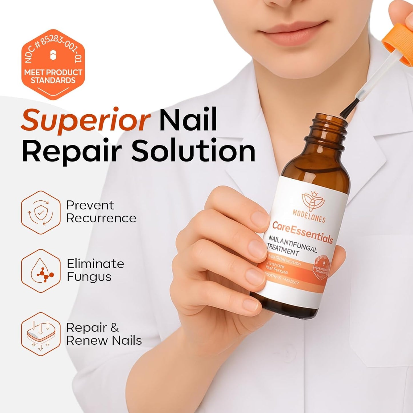 modelones Toenail Fungus Treatment Extra Strength 7days Nail Fungus Treatment for Toenail and Fingernail With Brushes Head Nail Repair for Damaged Nails Antifungal Nail Polish 30ML 1Fl Oz