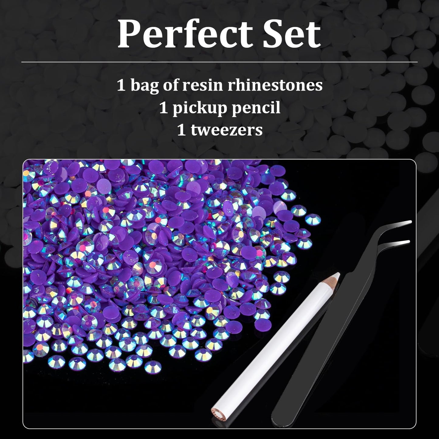 6000pcs 4mm Resin Rhinestones Bulk, Dark Purple AB Flatback Round Jelly Rhinestones Bedazzling Non Hotfix Crystal Gems Large Quantity Wholesale for DIY Crafts Clothes Tumblers Face Makeup Manicure
