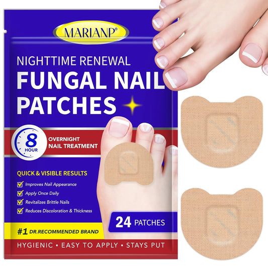 Toenail Fungus Treatment Extra Strength, 24 Pcs Fungal Nail Patches for Toenail Fungus Treatment Overnight, Nail Repair for Damaged Nails, Toenails Care Supplies, Restore Discoloration and Thickness
