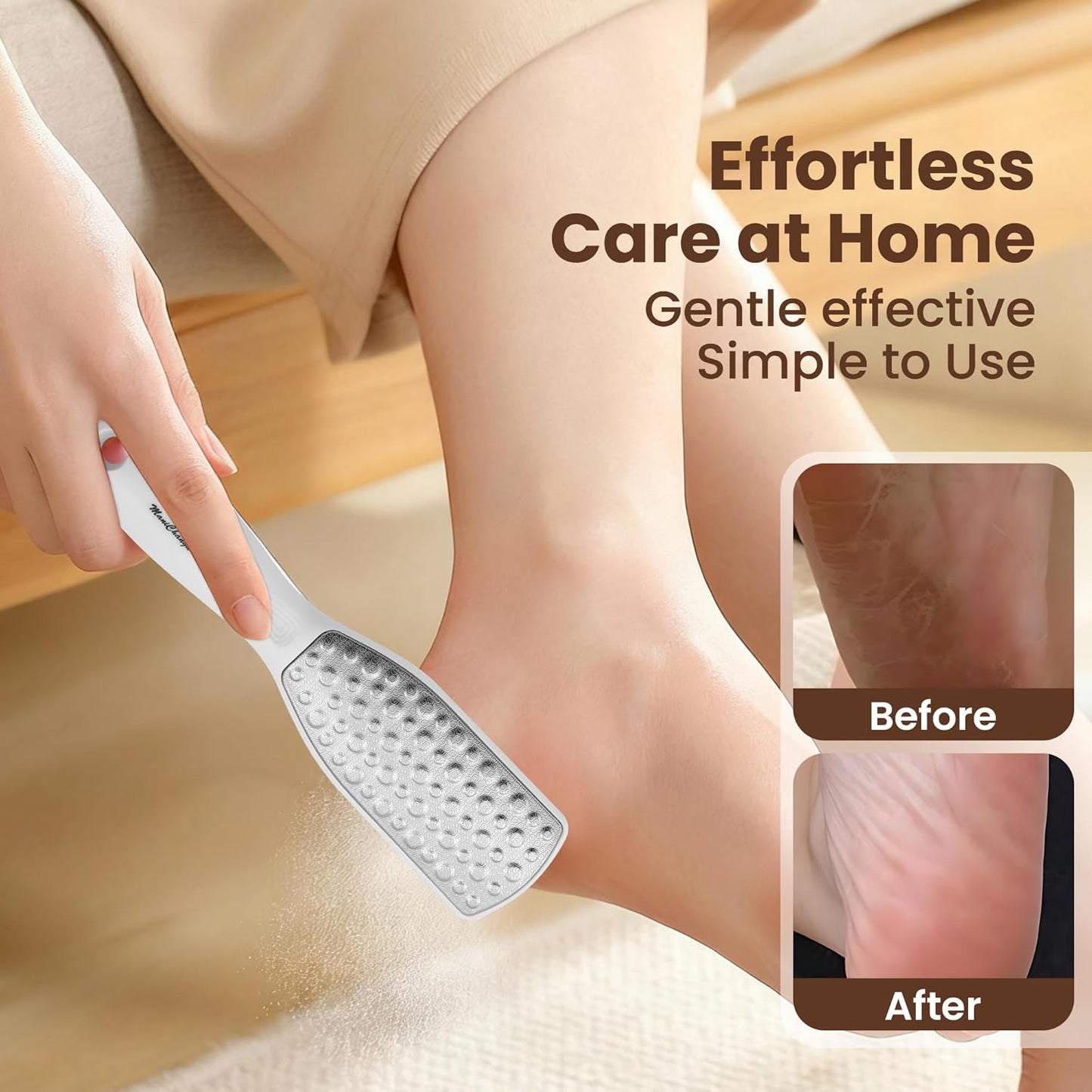Foot File Foot Callus Remover, Foot Callus Remover, Durable Foot Scrubber, Pedicure Tools for Feet, Callus Remover for Feet, Foot File Callus Remover with Double Head Nail Files Home Manicure Tools