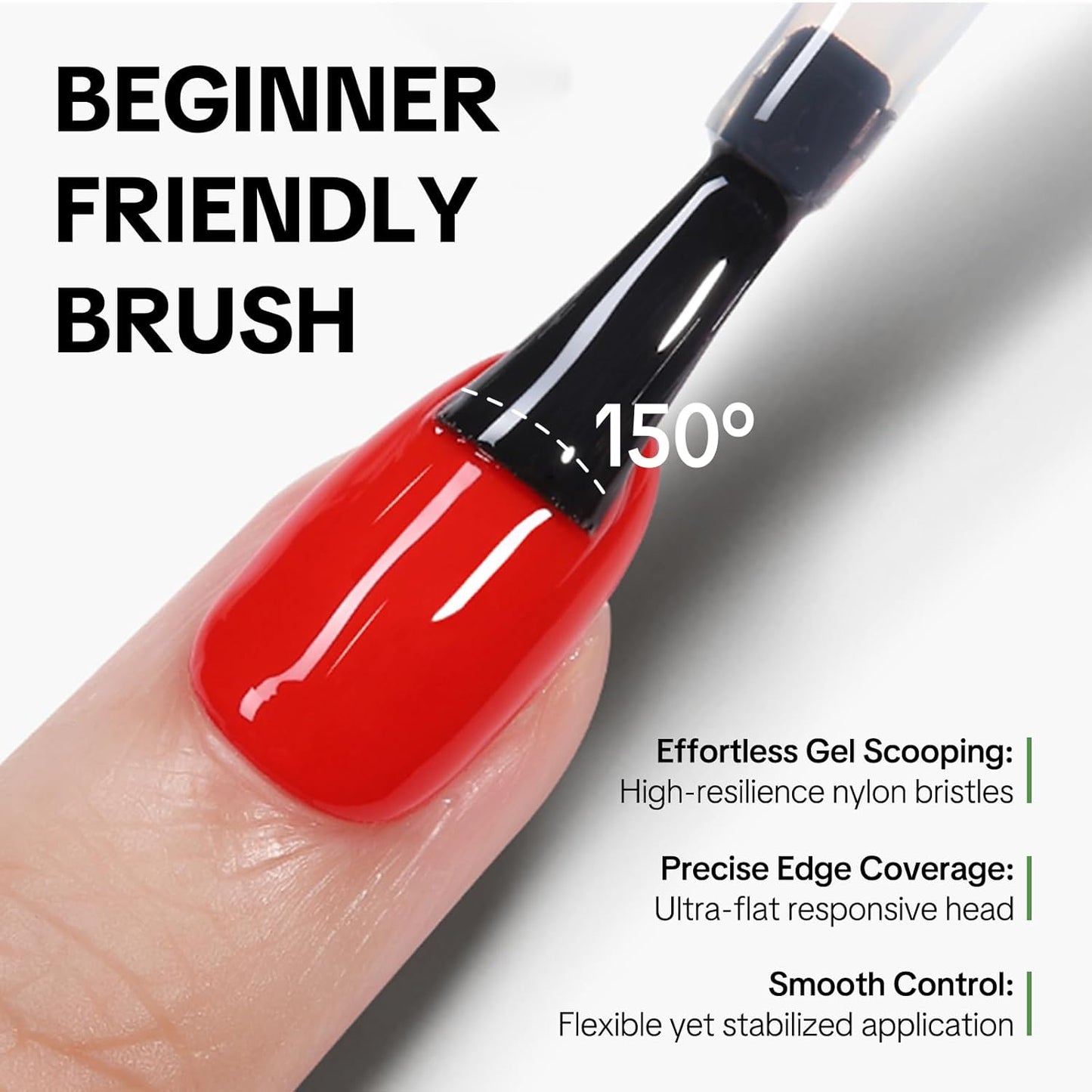 Top Coat for Nails, No Wipe High Glass Long Lasting 28+ Days, Chip Scratch Resistance Anti-yellowing Glossy Shine Manicure, Brush on Friendly for Home DIY Beginner (U V Lamp Needed)