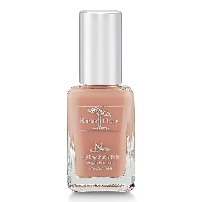Karma Naturals Certified Halal Nail Polish - Breathable & Water Permeable, Wudu Friendly (Heena)