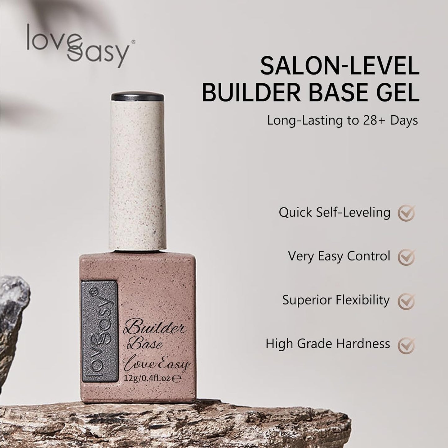 6-in-1 Builder Gel & Base Coat for Nails, Enhance Building Strengthening Apex Enhancement Soft Gel Polish, Beginner Friendly with Upgraded Brush (Pink, pH 5)