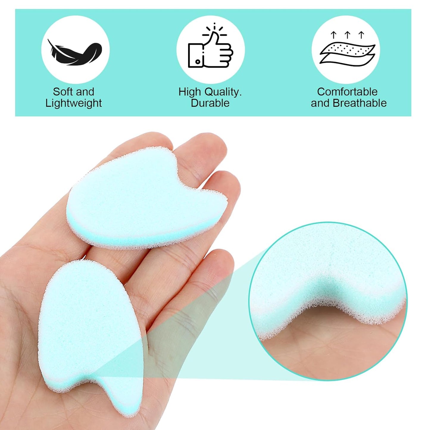 20 Pack Foam Toe Separator, Breathable Toe Spacers for Women Men, Toe Spreader to Reduce Friction and Relieves Corns Pain, Relieve Pain Caused by Bunions