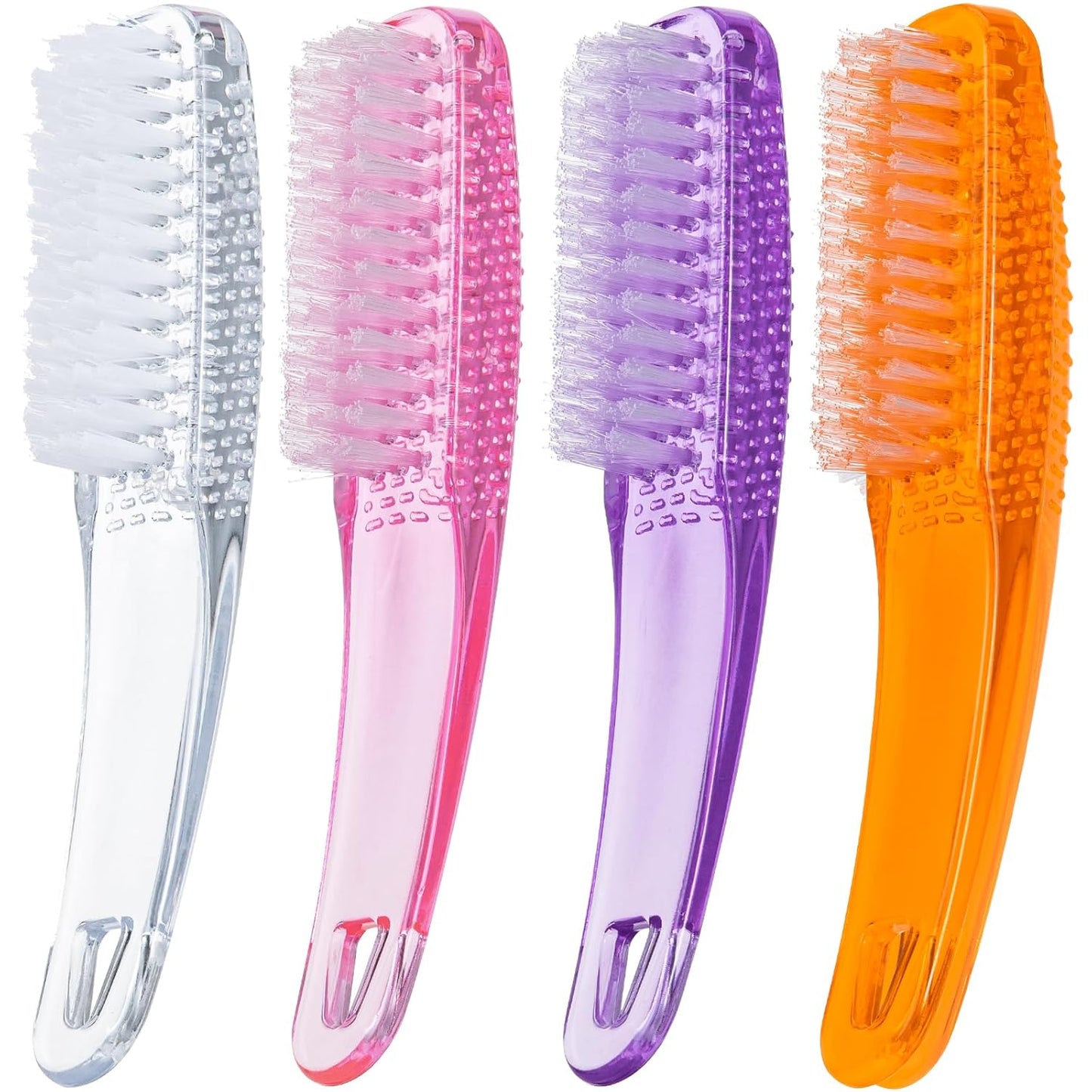 Facial Cleansing Brush, 4 PCS 4 Colors Facial Exfoliating Brush Face Wash Scrub Exfoliator Brush for Makeup,Clear,Pink,Purple,Orange