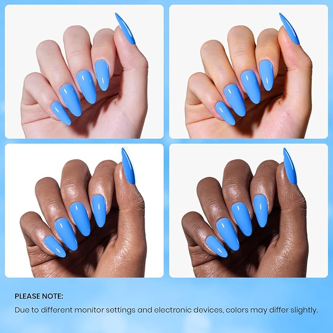 beetles Gel Polish Light Blue Gel Nail Polish Soak Off Uv LED Nail Lamp 15ml DIY Home Manicure Salon Gift for Women Coastal Holiday Bliss