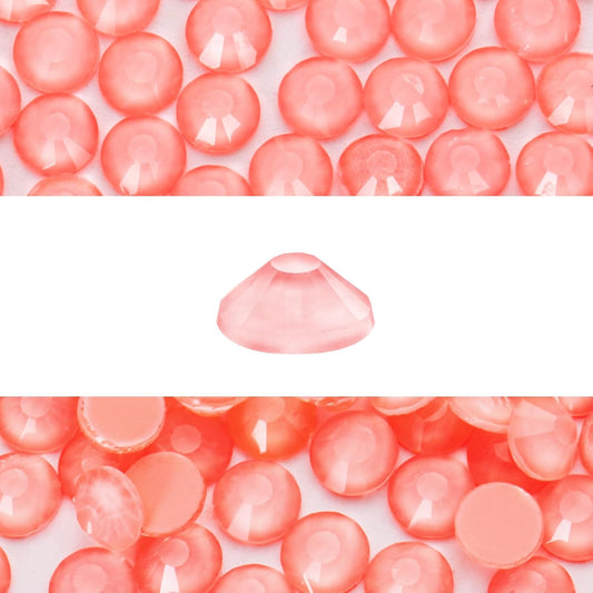 Novani 576 Pieces Flatback Rhinestones Glass Round Gems Mocha Lt.red Crystals for Nail Art DIY Crafts Clothes Shoes,SS30,6.4-6.6mm