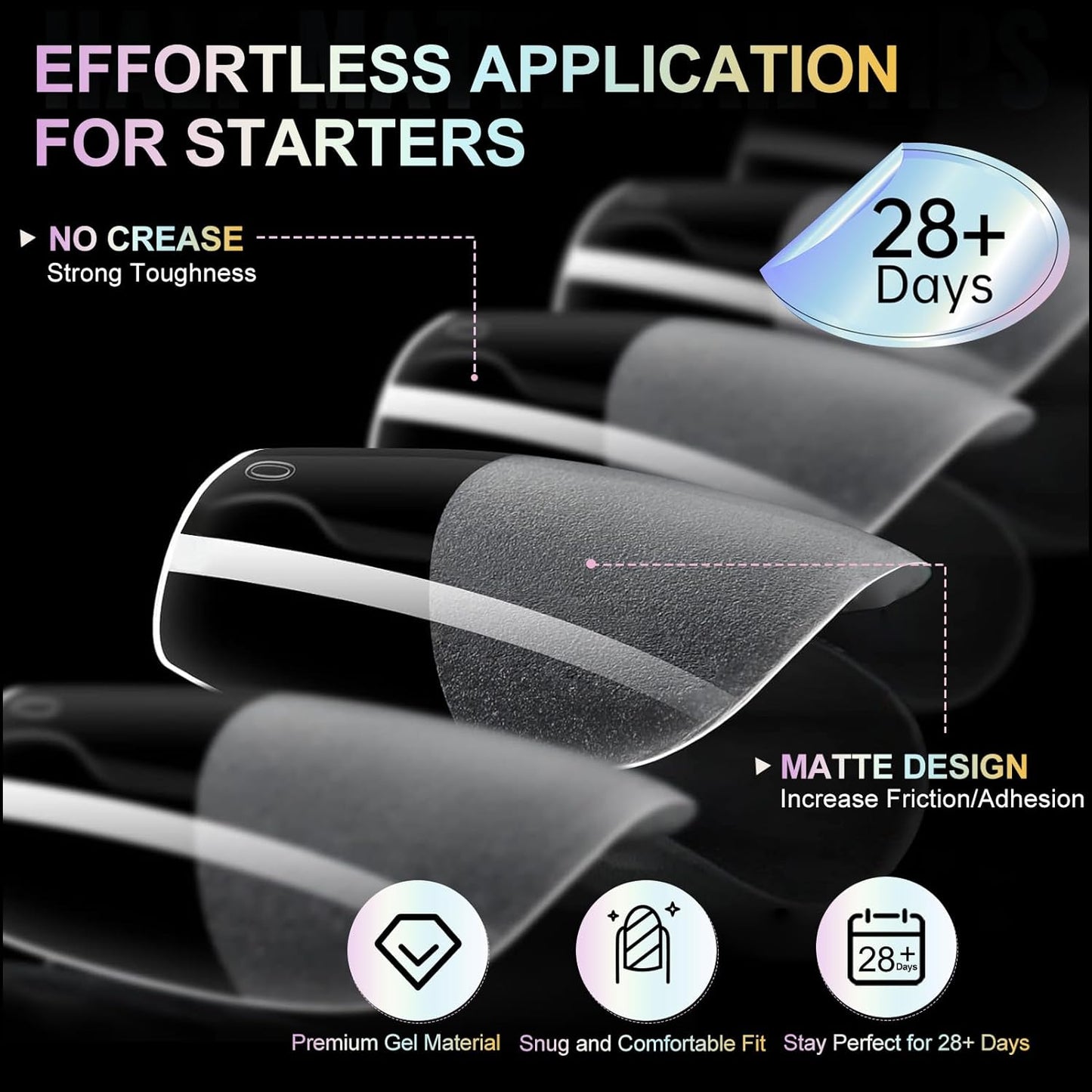 Short Coffin Nail Tips 240Pcs Short Coffin Press on Nails Half Matte Pre-shape Gel Nail Tips for Full Cover Acrylic False Nails Extension Home DIY Salon 12 Sizes Gelly Tips Fake Nails Tips