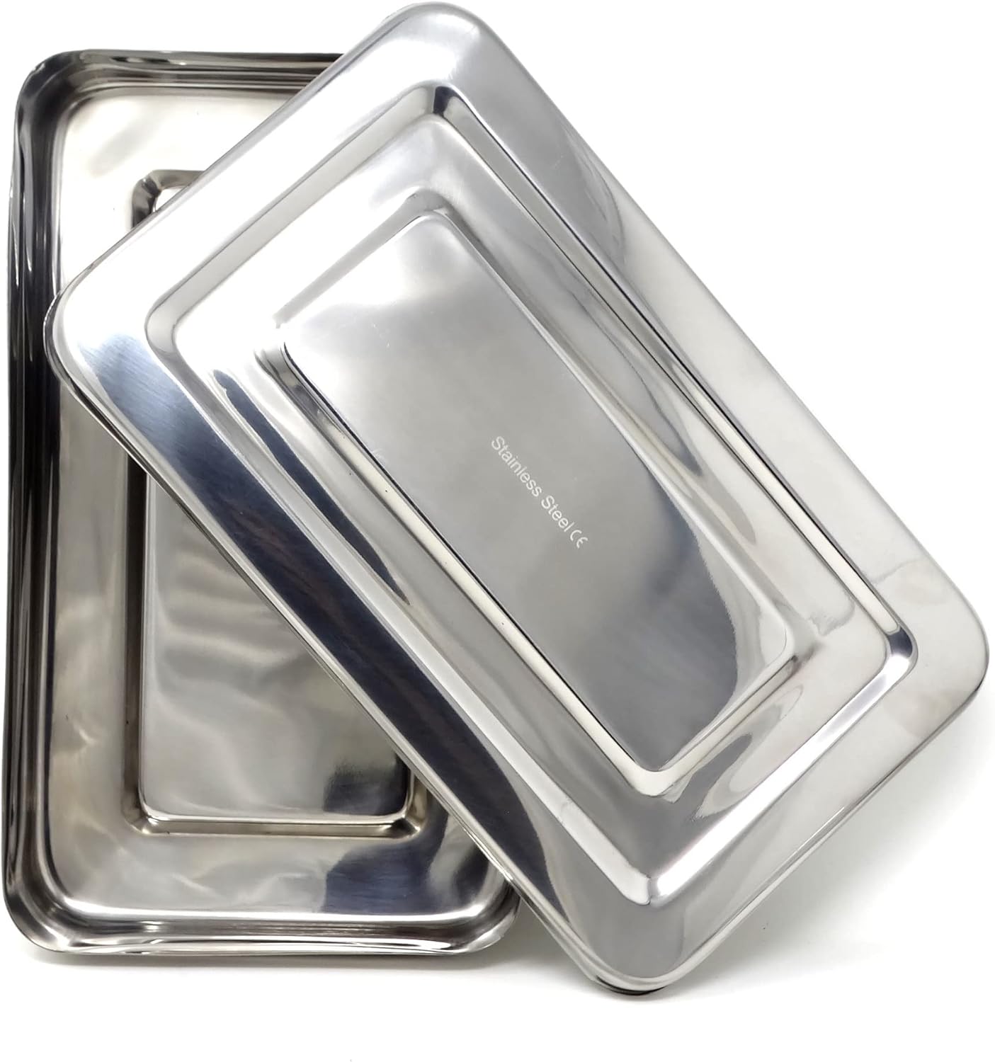 Stainless Steel Surgical LAB Dental Sterilizer Instrument Box, Organizer Jewelry/Tools Storage Tray with Lid - 10L x 6W x 2H