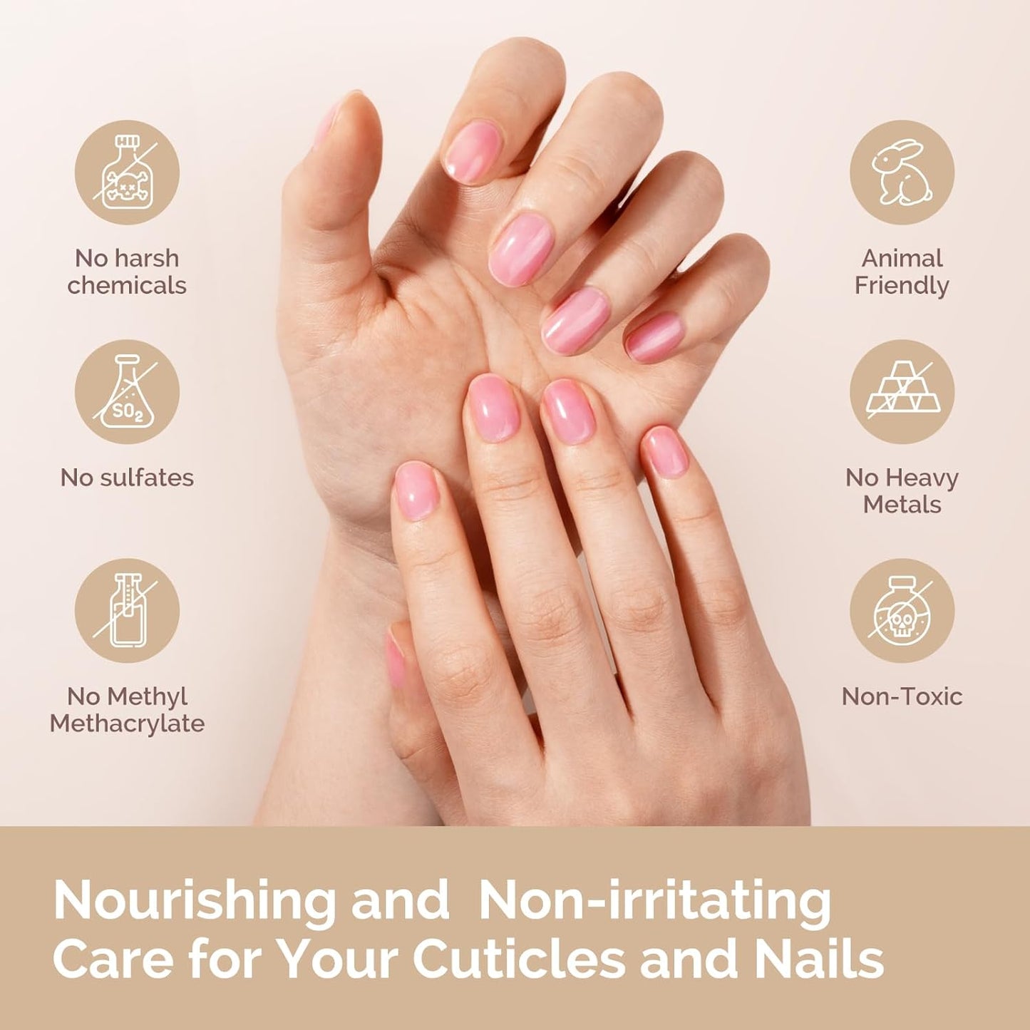 MelodySusie 2Pcs Cuticle Oil,Nail Strengthener with Jojoba & Vitamin E, Nail Growth that Repairs Cuticles & Promotes, Moisturizes & Conditions Dry Skin,15ml Rose and Lavender