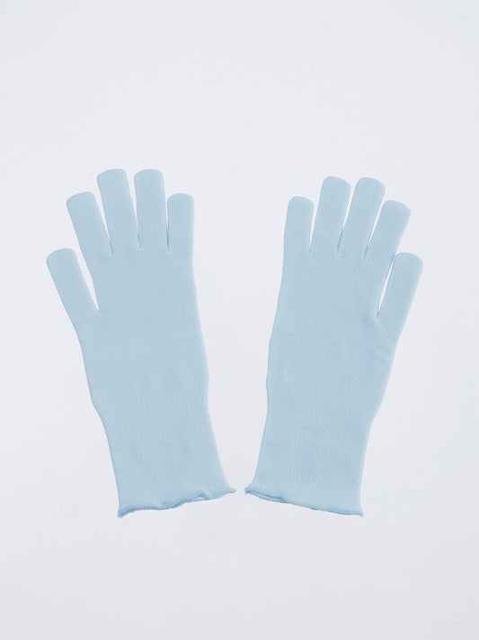 Viskin - Kids Seamless Gloves - Cooling Viscose Underlayer for Sensitive Skin - Breathable Moisture-Wicking Fabric - Undergarments for Eczema Psoriasis Relief - Unisex (Blue)