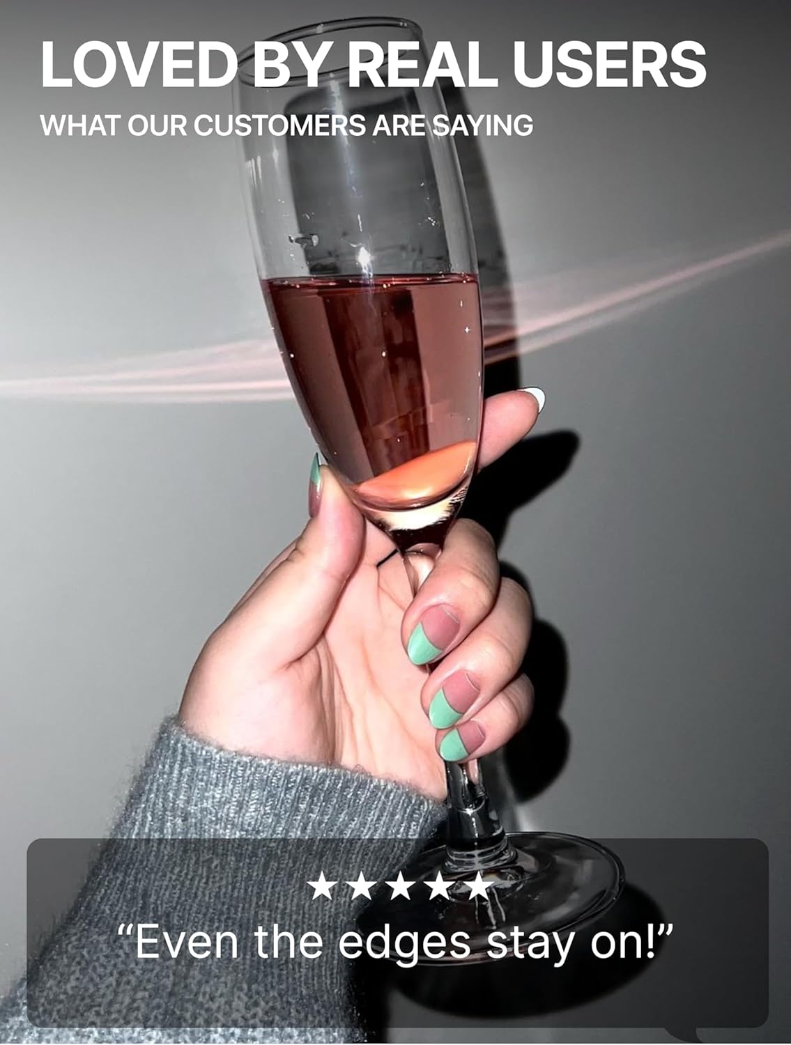 UUUUUU Semi Cured Gel Nail Strips | Salon-Quality | UV Free Gel Nail Wraps for Women | Easy Peel&Stick | Long-Lasting up to 14 Days | 28 Strips Set+File & Wipes | Gift-Ready (UGN104 Mint French)