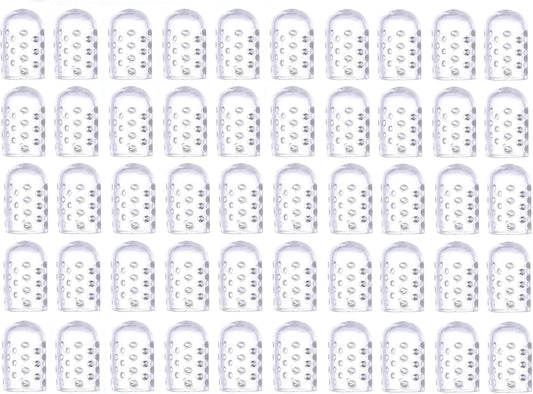 50PCS Silicone Toe Protectors - Silicone Toe Separators for Men Women - Gel Toe Covers Breathable Soft Toe Caps Guards