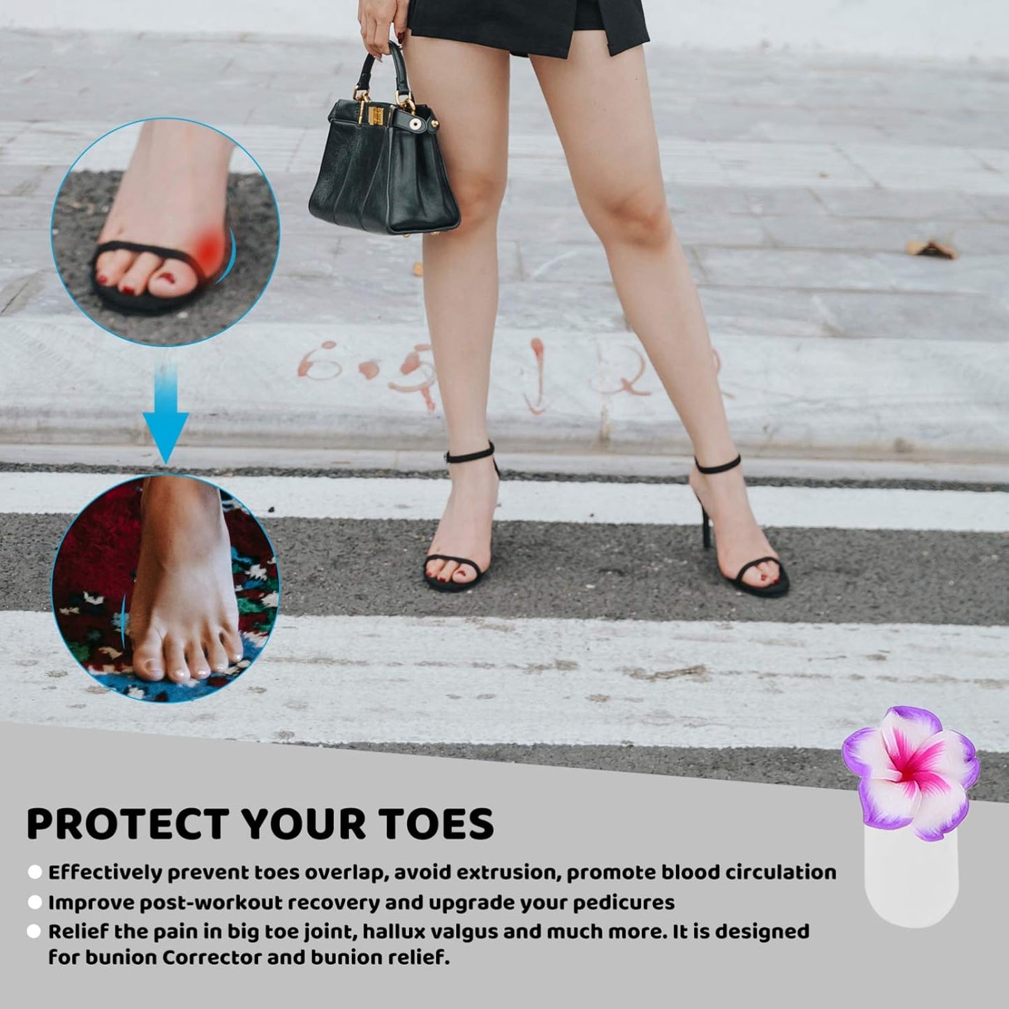 32Pcs Silicone Toe Separators for Women Pedicure Toe Spacers Nail Art Tools Reusable Soft Flexible Dividers for Comfortable Finger Relaxing