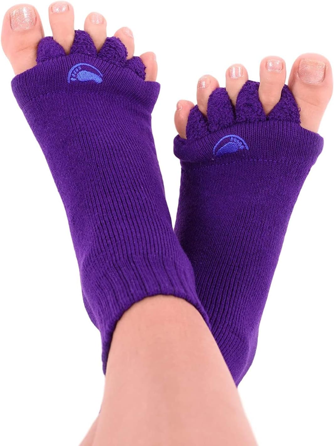 My Happy Feet Foot Alignment Socks with Toe Separators for Men or Women