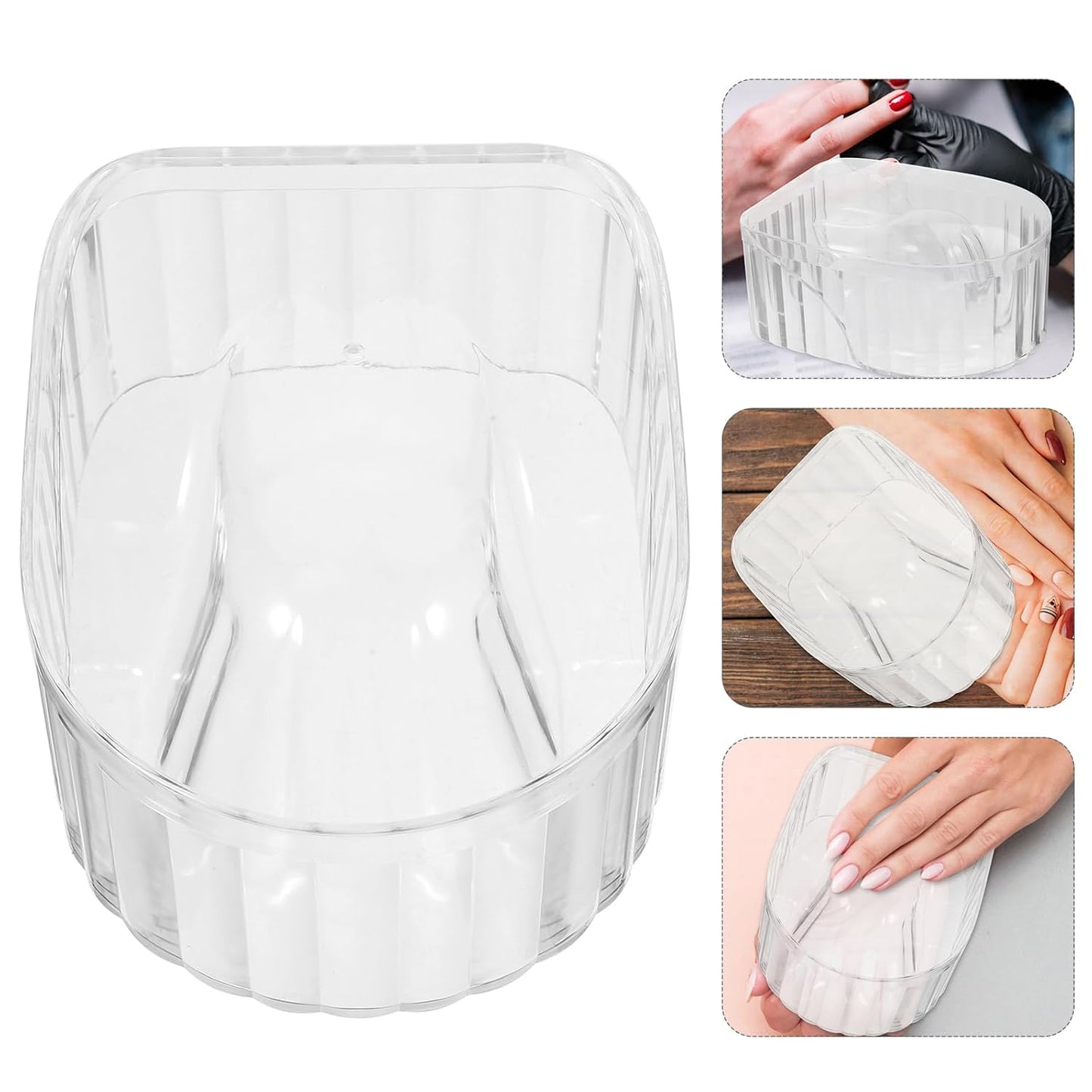 FRCOLOR 5Pcs Nail Bowl for Soaking Gel Polish Remover Manicure Dishes Hand Soak Bowl Nail Polish Remover Gel Soak Bowls for Art