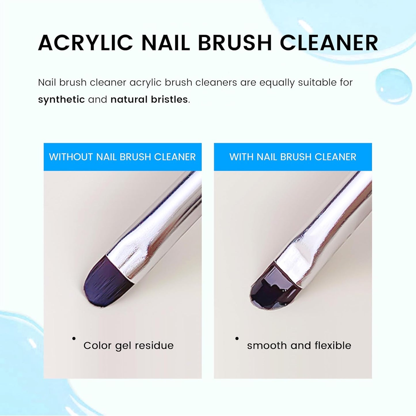 AIJIMEI Nail Brush Cleaner 160ml Cleaner Efficient Nail Cleaner for Acrylic Nails Professional Brush Cleaner for Acrylic Clean and Maintain Your Nail Brushes with Cleaning Solution
