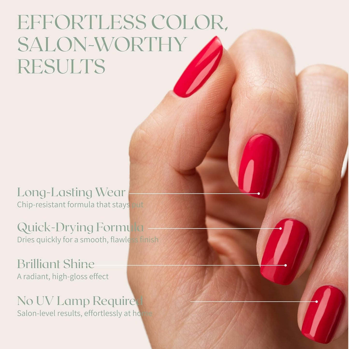 Breathable Premium Long Lasting Nail Polish (Raspberry Sorbet) - Vegan & Toxin-Free