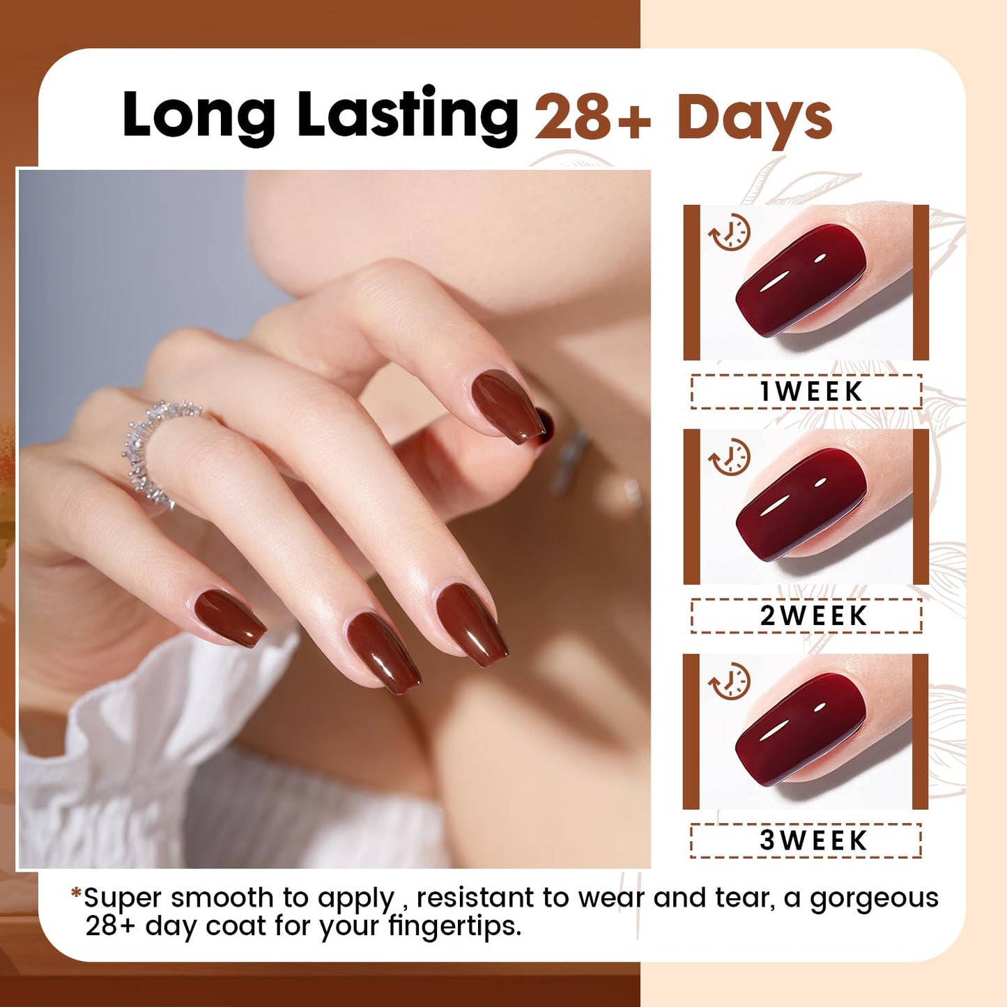 JEWHITENY 23 PCS Gel Nail Polish Set 20 Color Jelly-like Nail Polish Suitable for Salon and Home DIY Manicure