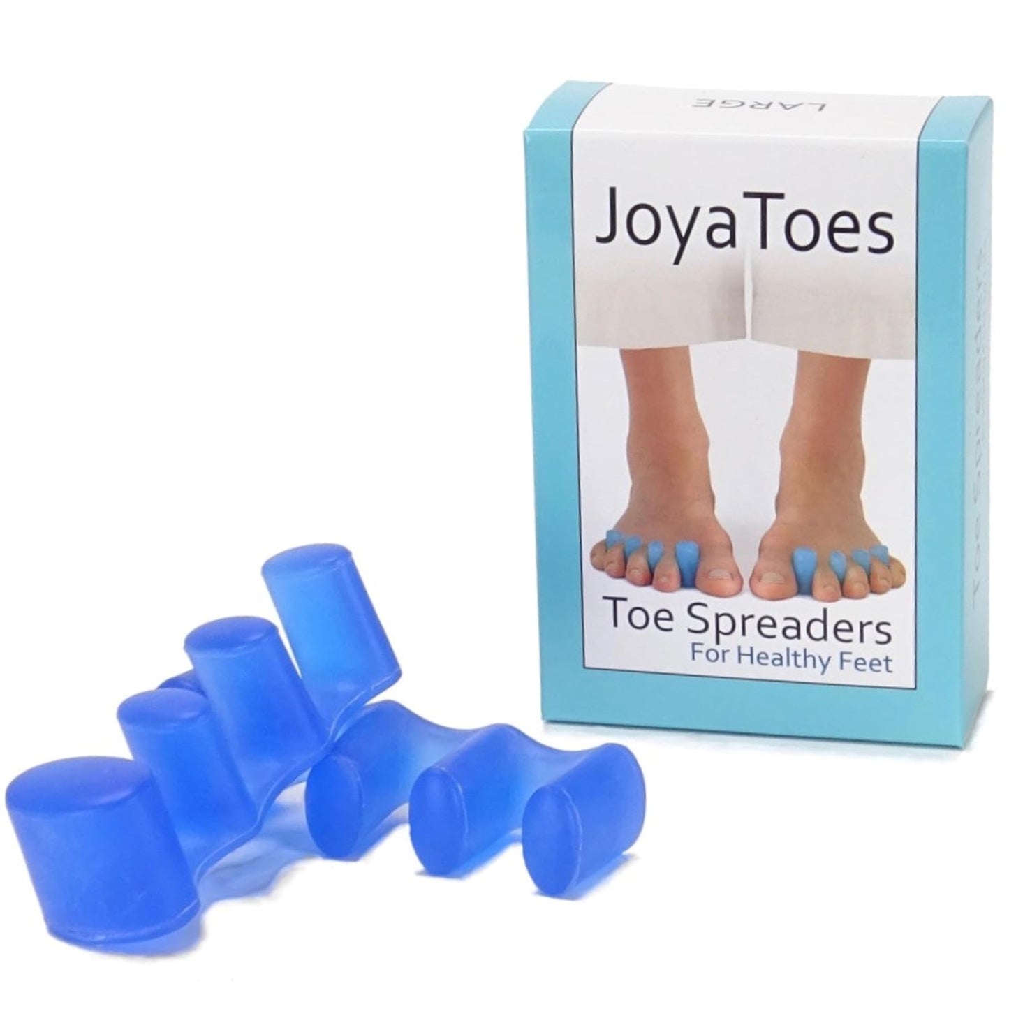 Toe Spreaders, Toe Stretcher & Toe Spacers. ToePal For Yoga. Instant Relief for Toes, Bunion Relief, Hammer Toes, 1 pair - Large Navy Blue