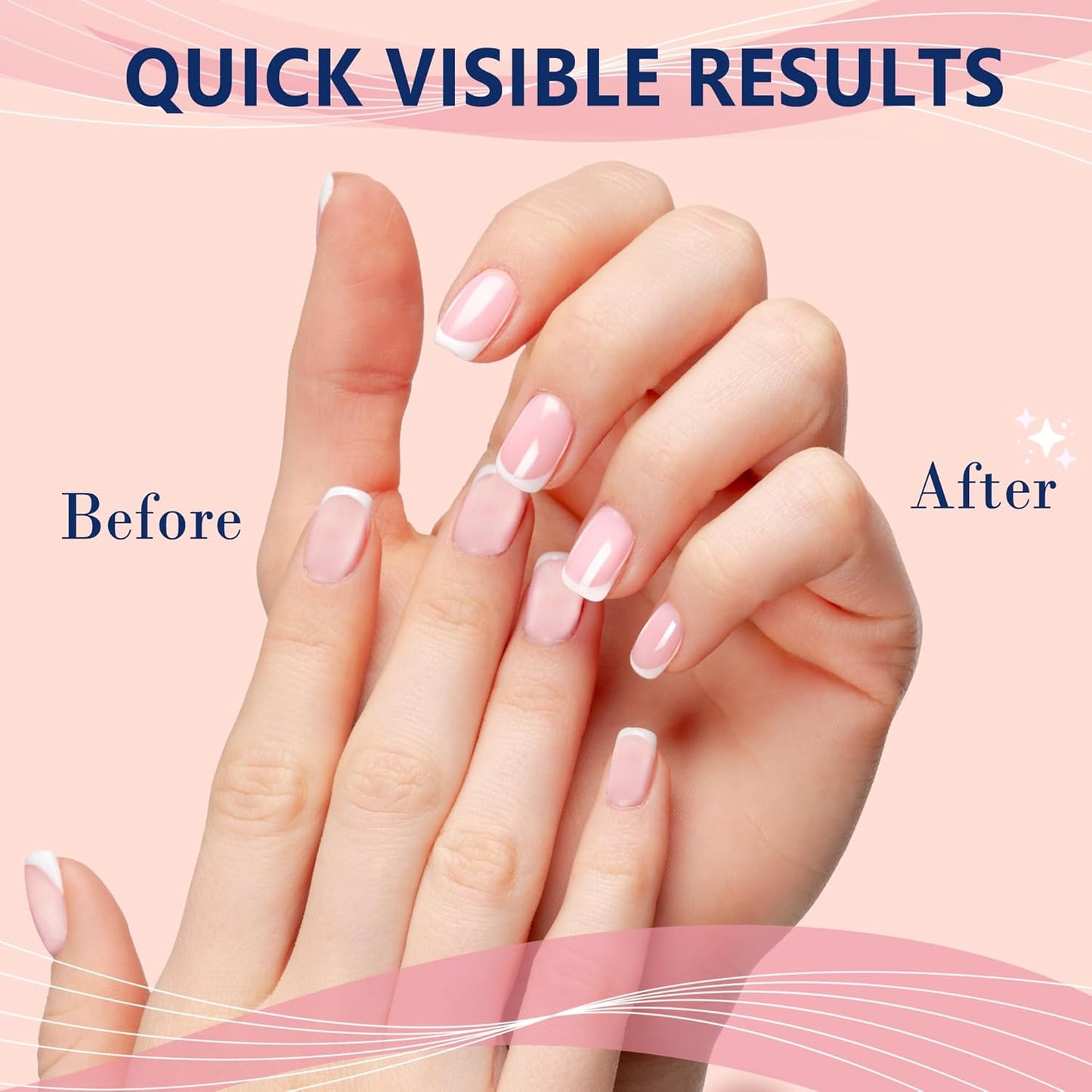 Nail Shine Buffer Block Kit - All in One 4 Way Shiny Buffer Nail Shiner Polisher Buffing Smoothing Blocks for Natural Nails 4Pcs
