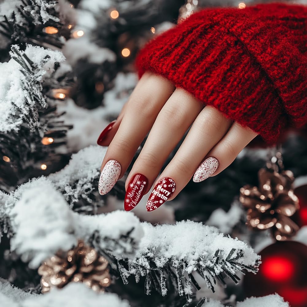 PH PandaHall Christmas Nail Art Plates 3pcs Nail Stamping Plate Winter Snowflake Santa Tree Bell Snowman Image Plate Nails Art Design Stamp Kit for DIY Nails Art Templates Reusable Template Design