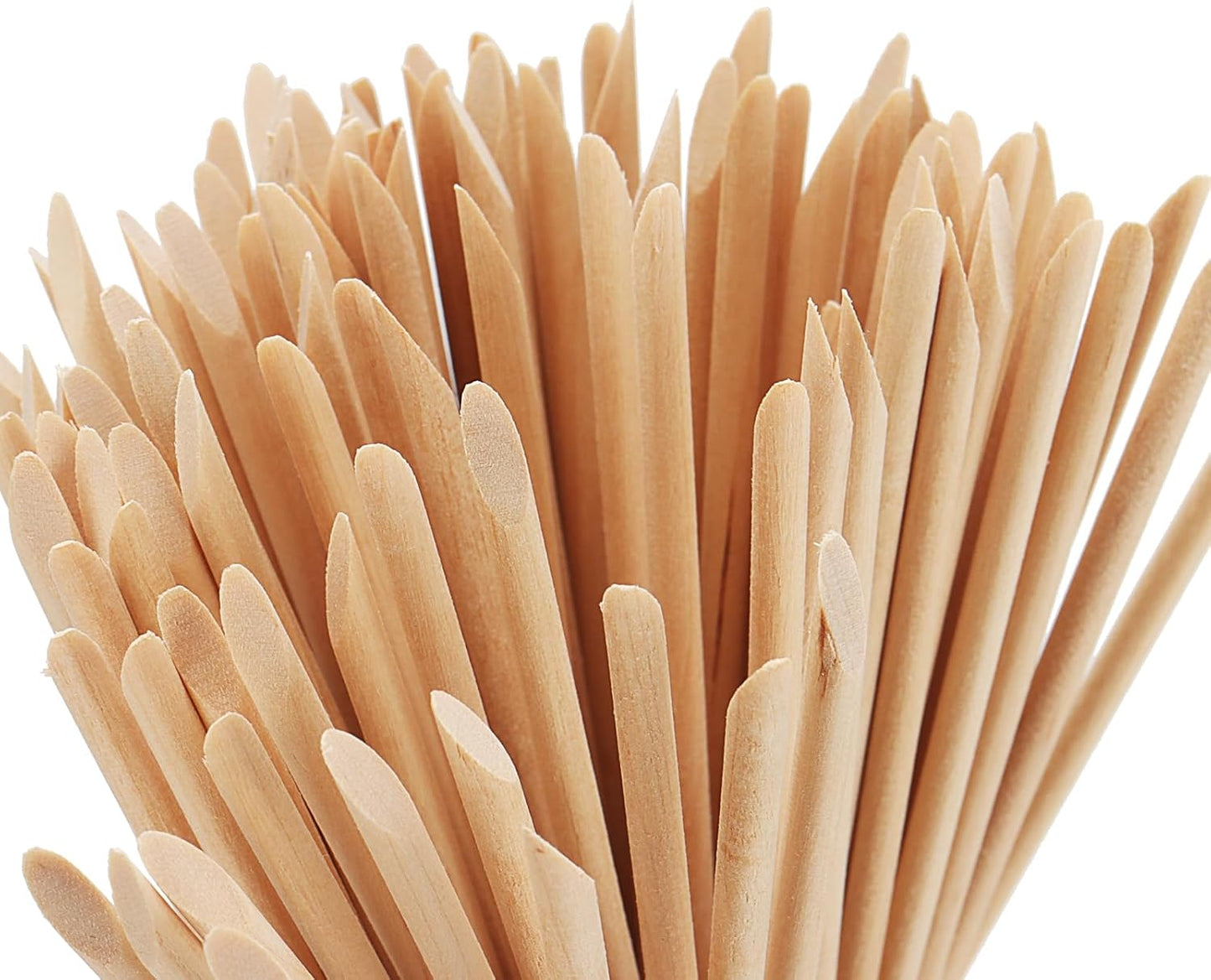 SOUJAP 1200 Pcs 4.5 Inch Orange Sticks for Nails, Wood Cuticle Sticks, Double Sided Wooden Cuticle Pusher Tool for Cuticle Pusher Remover Manicure