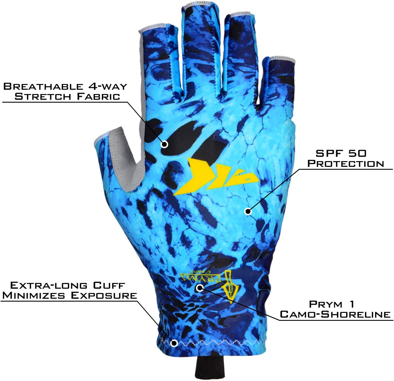 KastKing Sol Armis Sun Gloves UPF50+ Fishing Gloves UV Protection, Sun Protection for Outdoor, Kayaking, Rowing