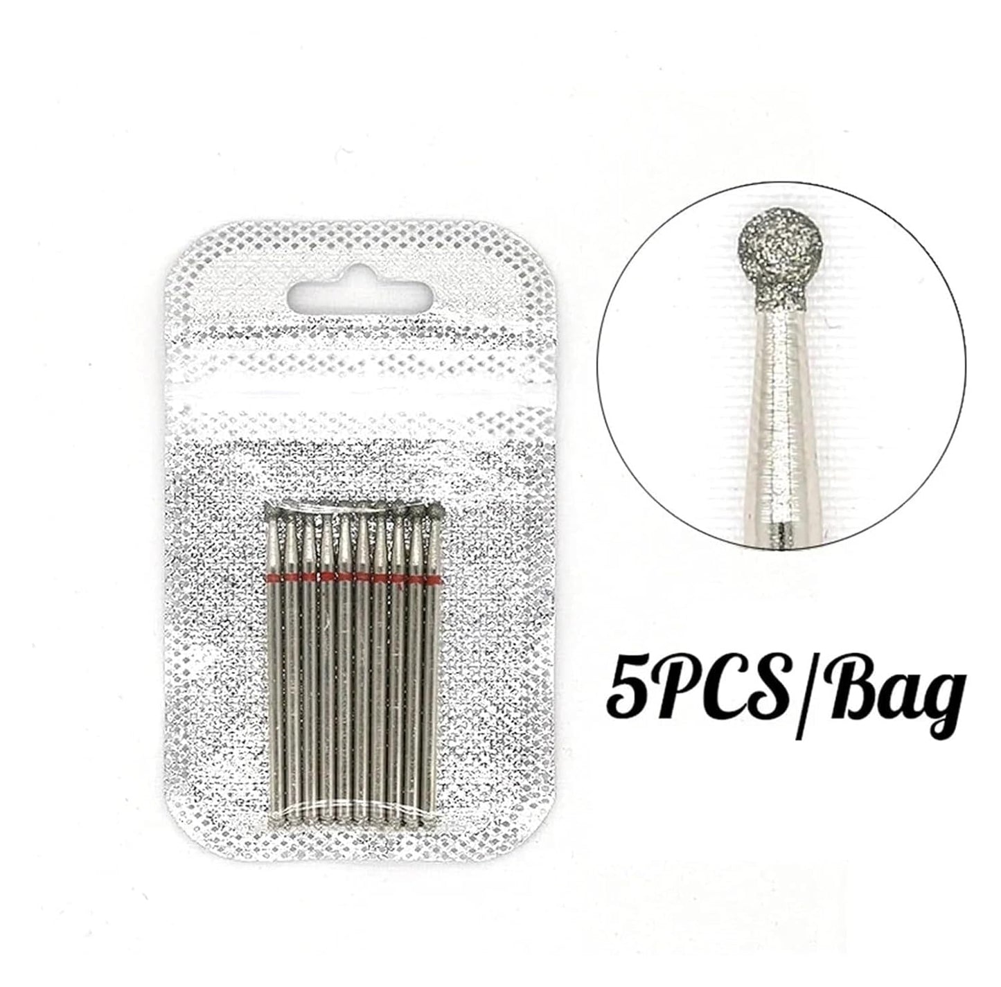 WWJN 5Pc Ceramic Nail Art Drill Bits Rotary Cutter Clean Apparatus for Manicure Nail Milling Machine Accessories Removal Nail Gel Tool