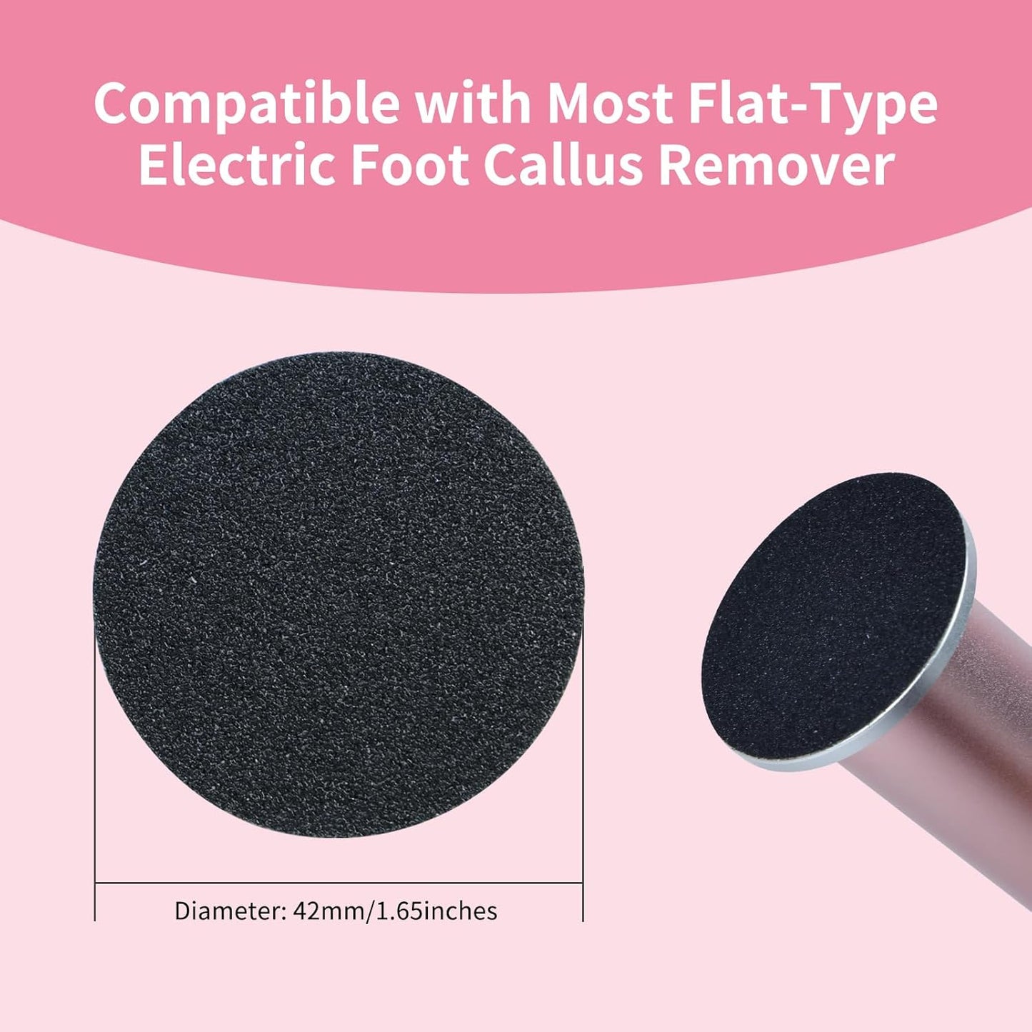120pcs Replaceable Sandpaper for Electric Foot Callus Remover, 120 Grit Medium Sandpaper Refill Discs