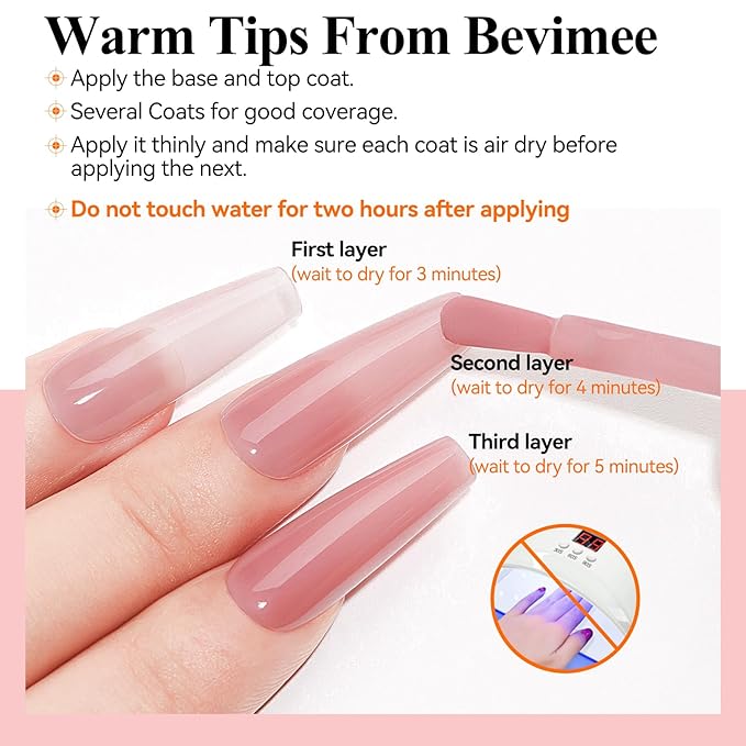 Quick Dry Nail Polish 12ML, Sheer Pink Regular Color Nail Polish Water Based Holographic High Coverage Nail Lacquer Natural Nail Art No Required UV LED Air Fast Drying