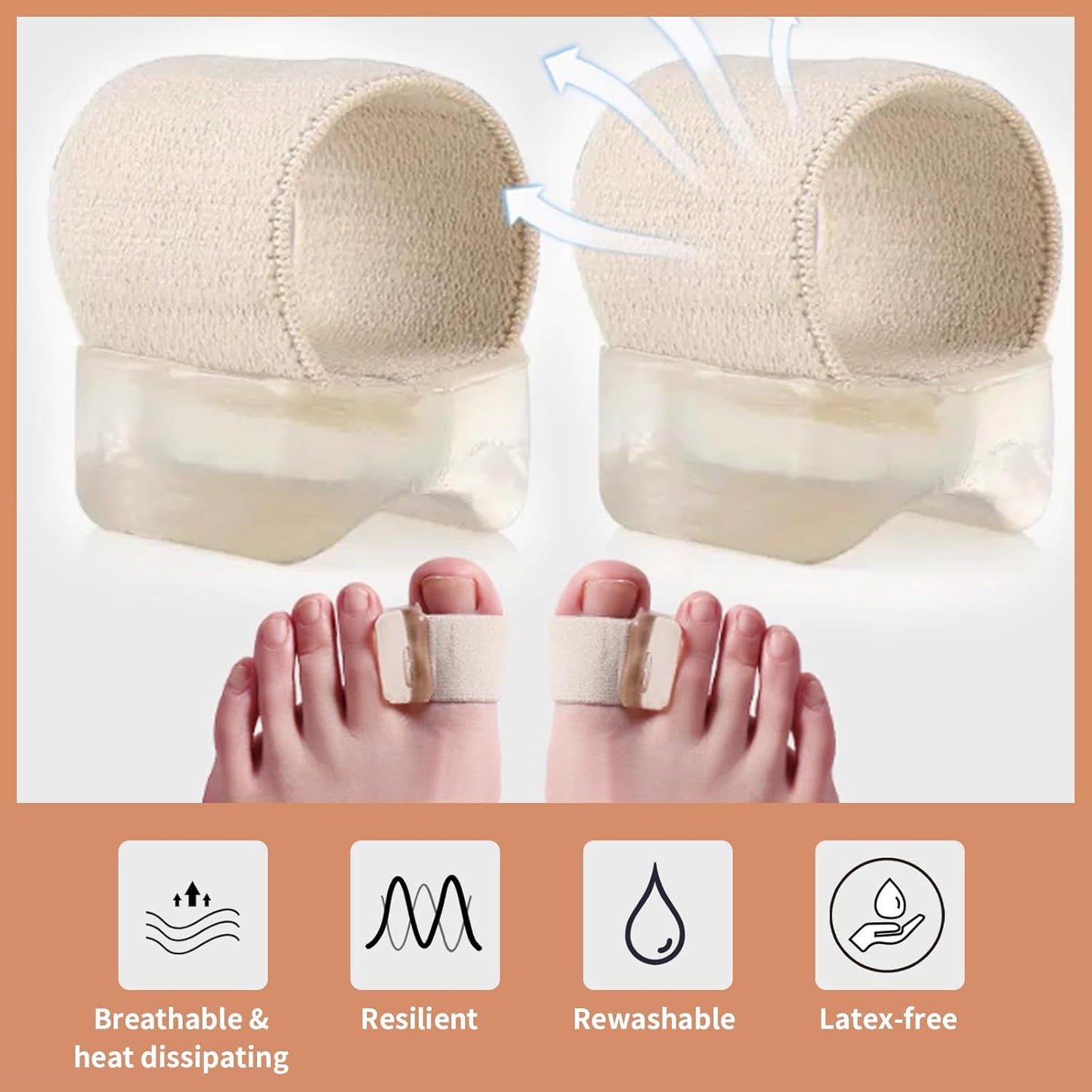 12 PCS Toe Separators, Gel Toe Spacers & Spreader, Toe Seperators & Soacers