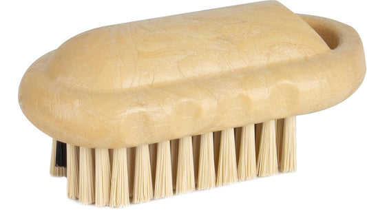 SPARTA Nail Scrub Brush Commercial-Grade, Heavy-Duty Hand and Fingernail Brush with Stiff Bristles for Gardeners, Mechanics, And Foodservice Personnel, Plastic, 5 Inches, Tan