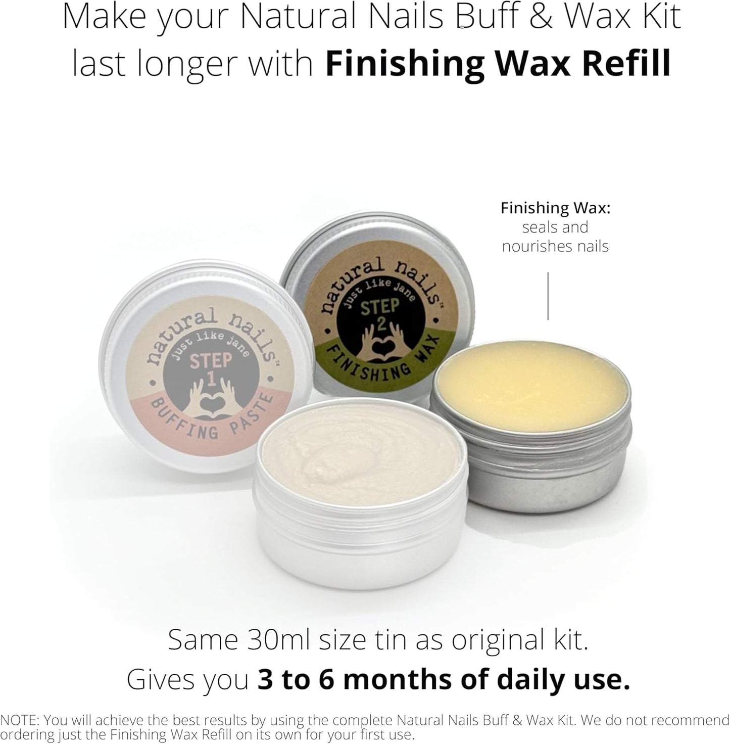 Just Like Jane™ Natural Nails Finishing Wax