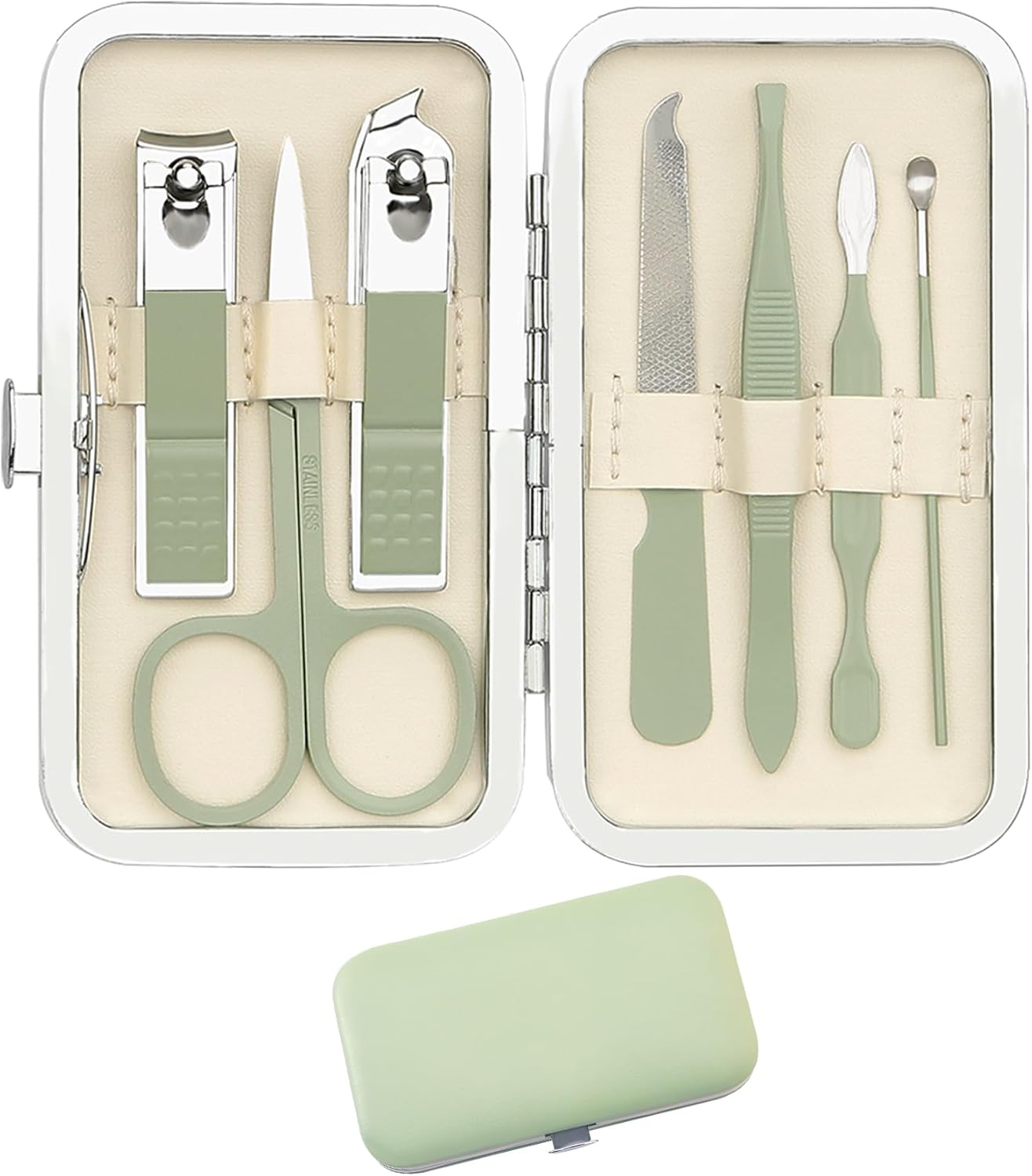 Manicure Set,Nail Fingernail Clippers Set,Halloween Boo Basket Stuffer Thanksgiving Christmas Gifts,Gifts for Men,Travel Nail Care Grooming Kit,Manicure and Pedicure Tools Kit,Stocking Stuffers