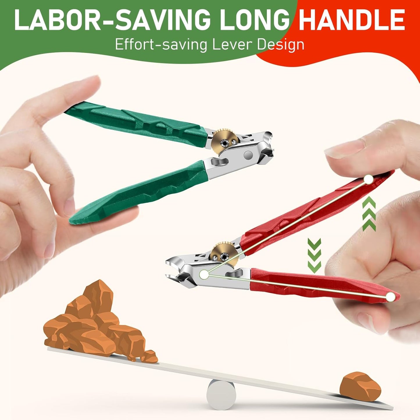 2025 Christmas Stocking Stuffers, Toenail Clippers for Thick Toenails, Wide Jaw Opening Nail Clippers, Heavy Duty Ingrown Toenail Clippers Nail Cutters, Ultra Sharp Slanted Nail Clippers, Red & Green