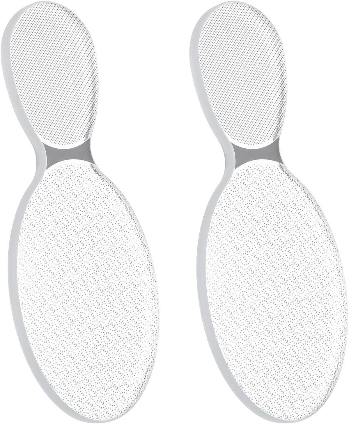 2 Pcs Glass Foot File Glass Nail File Set 8-Shaped Rough Smooth Side Callus Grinding Points Feet Files Foot Care Pedicure Tool Portable Feet Scrubber for Dead Skin Removal Cracking