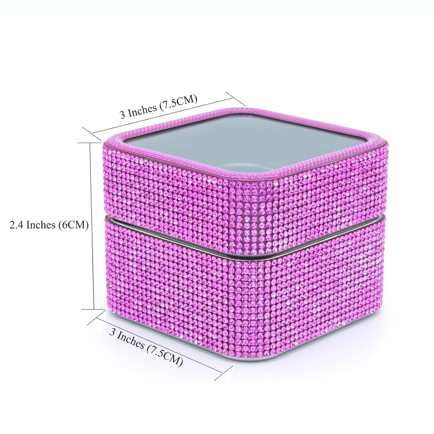 Nail Drill Bits Holder Case- 30 Holes Dustproof Rhinestone Nail Bits Box Efile Displayer Organizer Container for Manicure Tools